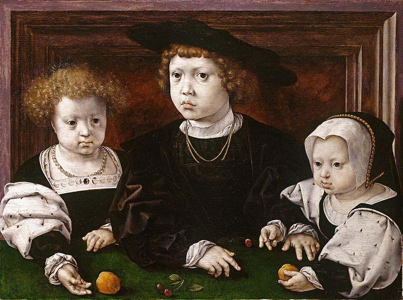 Jan Gossaert Mabuse The Three Children of Christian II of Denmark Norge oil painting art
